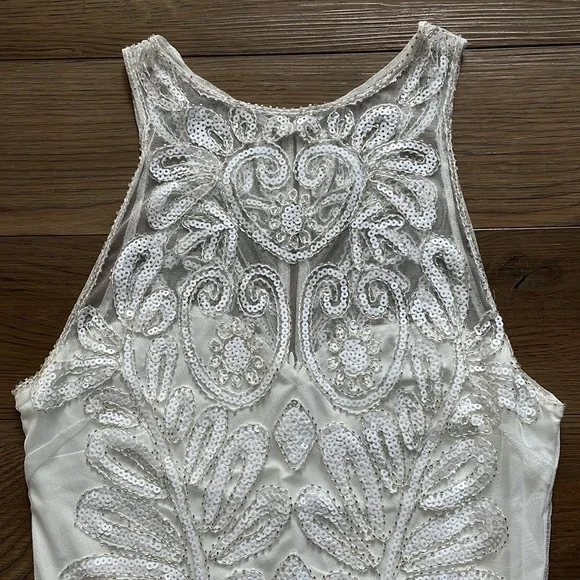 Lulu’s white sequin mini dress size S - Picture 2 of 8